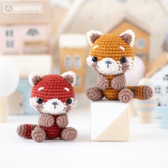 Red Panda Roxy amigurumi pattern by AradiyaToys