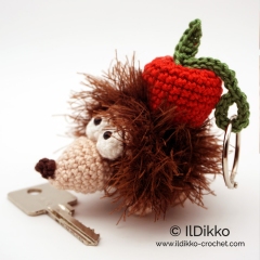 Hedgehog Keychain amigurumi pattern by IlDikko