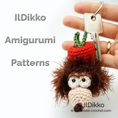 Hedgehog Keychain amigurumi pattern by IlDikko