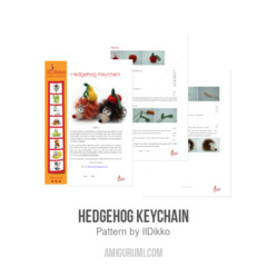 Hedgehog Keychain amigurumi pattern by IlDikko