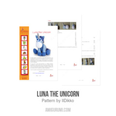 Luna the Unicorn amigurumi pattern by IlDikko