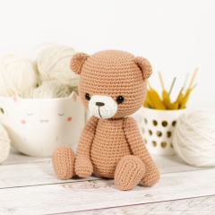 Bernard the Teddy Bear amigurumi pattern by Kristi Tullus