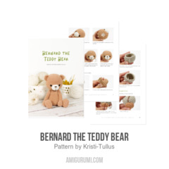 Bernard the Teddy Bear amigurumi pattern by Kristi Tullus