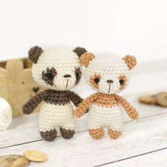 Charlie the Tiny Panda Bear amigurumi pattern by Kristi Tullus