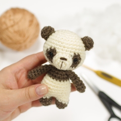 Charlie the Tiny Panda Bear amigurumi pattern by Kristi Tullus