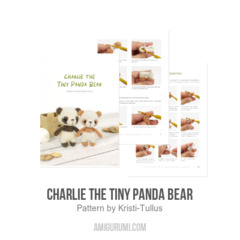 Charlie the Tiny Panda Bear amigurumi pattern by Kristi Tullus