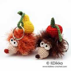 Hedgehog Keychain