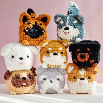 The chubby puppies amigurumi pattern by Khuc Cay