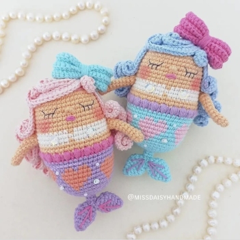 Chubby Mermaid Doll amigurumi pattern by Miss Daisy Handmade