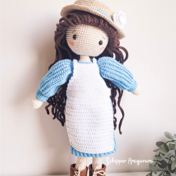Doll Robin and Outfit Diana amigurumi pattern by Schipper Amigurumi