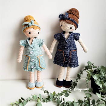 Doll Robin and Outfit Zoe amigurumi pattern by Schipper Amigurumi