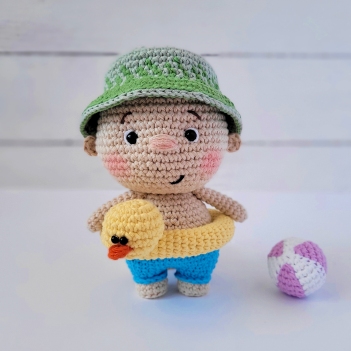Charlie the Beach Boy amigurumi pattern by apinchofcotton