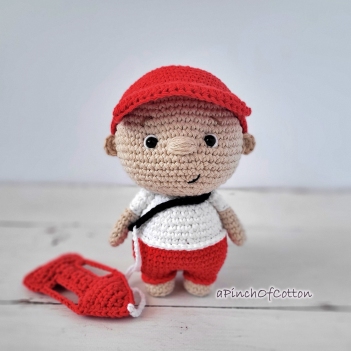 Charlie the Lifeguard amigurumi pattern by apinchofcotton