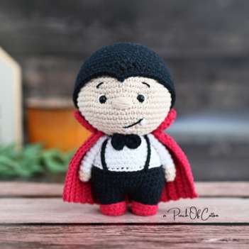 Charlie the Vampire amigurumi pattern by apinchofcotton