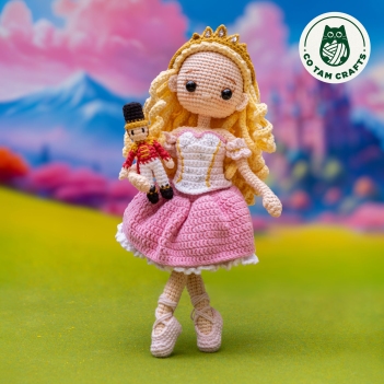 Doll Clara - Nutcracker amigurumi pattern by Co Tam Crafts