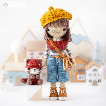 Friendy Kimberly and Red Panda Roxy amigurumi pattern by AradiyaToys