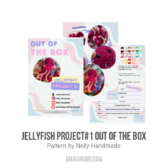 Jellyfish project#1 Out of the box amigurumi pattern by Nelly Handmade