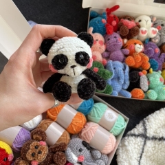 Panda Out of the Box amigurumi by Nelly Handmade