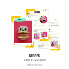 BURGER amigurumi pattern by Mongoreto