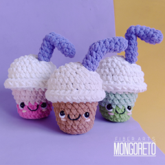 ICED COFFEE amigurumi pattern by Mongoreto