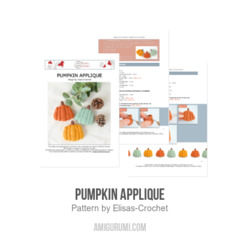 Pumpkin Applique amigurumi pattern by Elisas Crochet