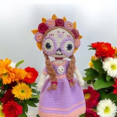 Sweet Catrina amigurumi pattern by Conmismanoss