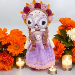 Sweet Catrina amigurumi pattern by Conmismanoss