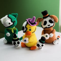 Halloween Animals Crochet Pattern amigurumi by Lennutas