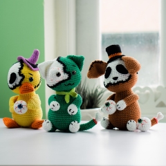 Halloween Animals Crochet Pattern amigurumi pattern by Lennutas