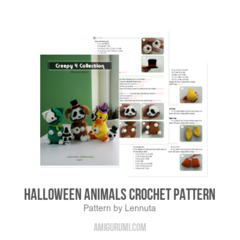 Halloween Animals Crochet Pattern amigurumi pattern by Lennutas