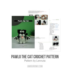 Pawlo the Cat Crochet Pattern amigurumi pattern by Lennutas
