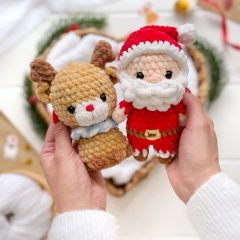 Holly Jolly Plushies - 3 characters amigurumi pattern by Knit.friends