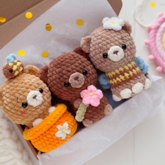 Honey story: 3 bears amigurumi pattern by Knit.friends