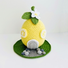 Lemon house amigurumi pattern by Fluffy Tummy