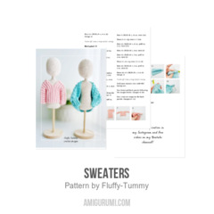 Sweaters amigurumi pattern by Fluffy Tummy