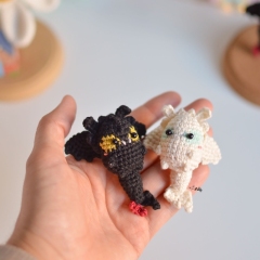 Mini Toothless amigurumi amigurumi by O Recuncho de Jei