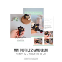 Mini Toothless amigurumi amigurumi pattern by O Recuncho de Jei