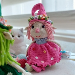 Elf Augustinka amigurumi pattern by Iryna Zubova