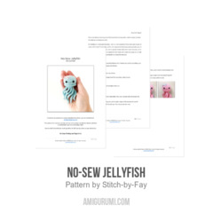 No-Sew Jellyfish amigurumi pattern by Stitch by Fay