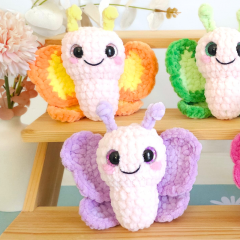 Butterfly Crochet Pattern  amigurumi by Hugurumitoys