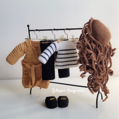 Doll Robin and Outfit Cecile amigurumi pattern by Schipper Amigurumi
