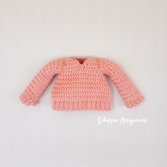 Outfit Lena for doll Robin amigurumi by Schipper Amigurumi