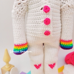 Outfit Unicorn for doll Robin amigurumi pattern by Schipper Amigurumi