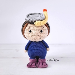 Beach Boy, Diver & Lifeguard amigurumi by apinchofcotton