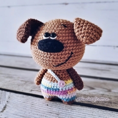 Barney the Dog amigurumi pattern by apinchofcotton