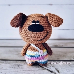 Barney the Dog amigurumi by apinchofcotton