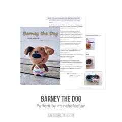 Barney the Dog amigurumi pattern by apinchofcotton