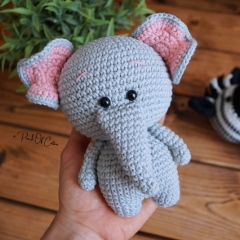 Bear, Bunny & Elephant amigurumi pattern by apinchofcotton