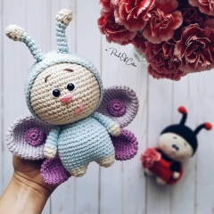 Butterfly, Ladybug & Bee  amigurumi pattern by apinchofcotton