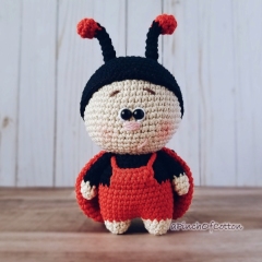 Butterfly, Ladybug & Bee  amigurumi by apinchofcotton